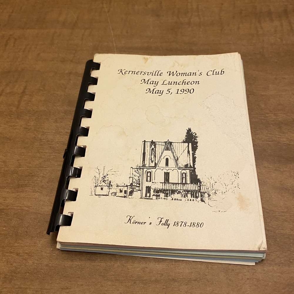 VTG Kernersville North Carolina Regional Cookbook Local Comb Mini Miniature